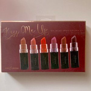 Profusion Cosmetics KISS ME UP 6 Velvet Matte Lipstick Set DISCONTINUED SOLD OUT